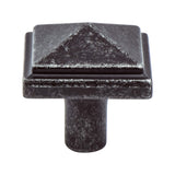 Rhapsody Weathered Iron Pyramid Knob