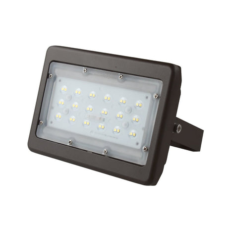 30W LED Flood Light - 100W Equivalent - Flood Mount - 3750 Lumens - 5700K Bronze Finish Exterior Security Lights - BUILDMYPLACE