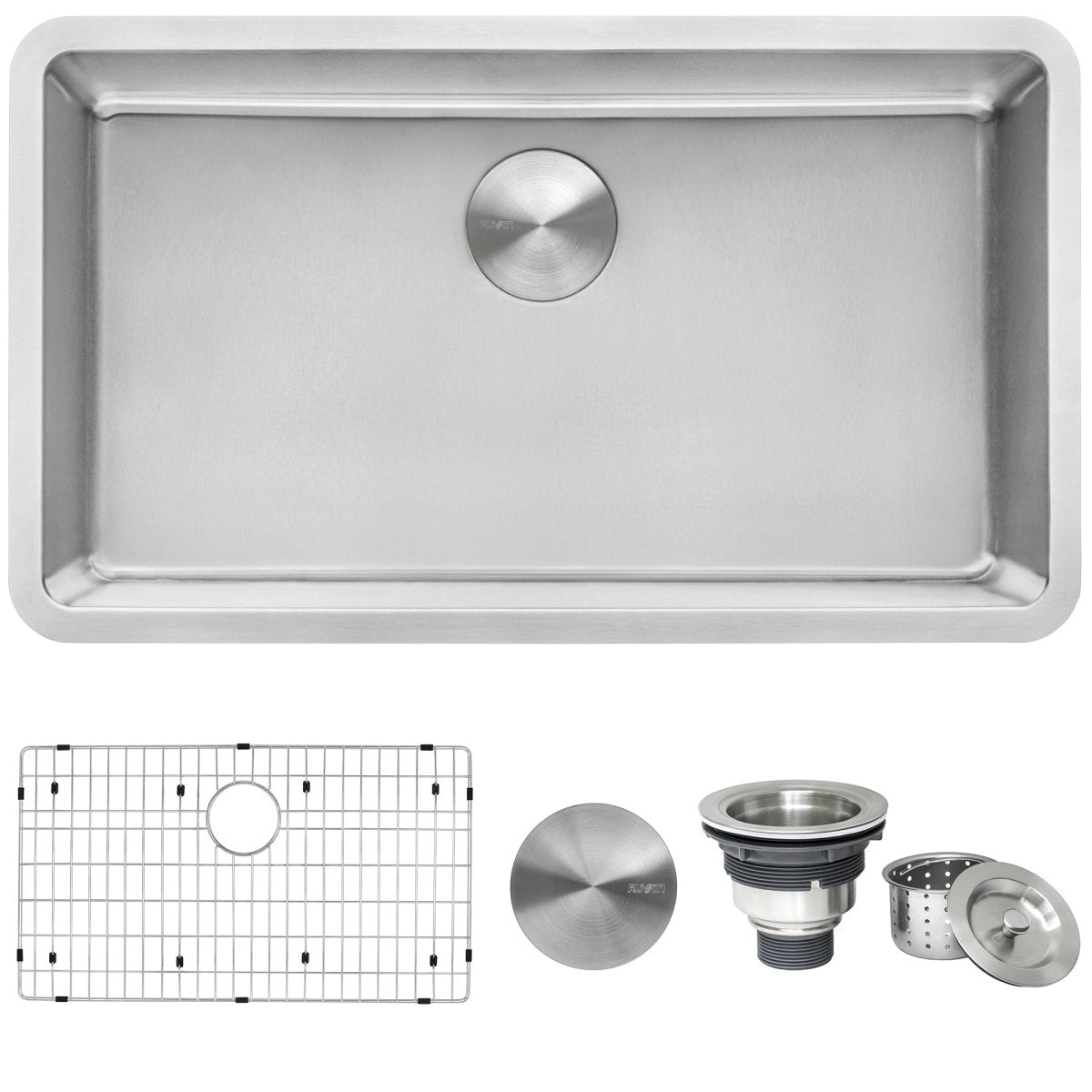 31 - inch Undermount Kitchen Sink 16 Gauge Stainless Steel Single Bowl - BUILDMYPLACE