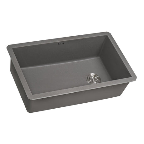 31 x 19 inch Undermount Granite Composite Single Bowl Kitchen Sink - BUILDMYPLACE