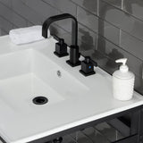 31" x 22" Ceramic Console Sink (8 - Inch, 3 - Hole) - BUILDMYPLACE