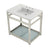 31" x 22" Ceramic Console Sink (8 - Inch, 3 - Hole) - BUILDMYPLACE