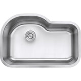 32 Inch Undermount 16 Gauge Kitchen Sink Single Bowl - BUILDMYPLACE