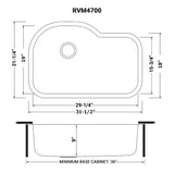 32 Inch Undermount 16 Gauge Kitchen Sink Single Bowl - BUILDMYPLACE