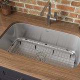 32 - inch Undermount 16 Gauge Stainless Steel Kitchen Sink Single Bowl - BUILDMYPLACE