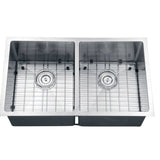 32 - inch Undermount 50/50 Double Bowl Tight Radius 16 Gauge Stainless Steel Kitchen Sink - BUILDMYPLACE