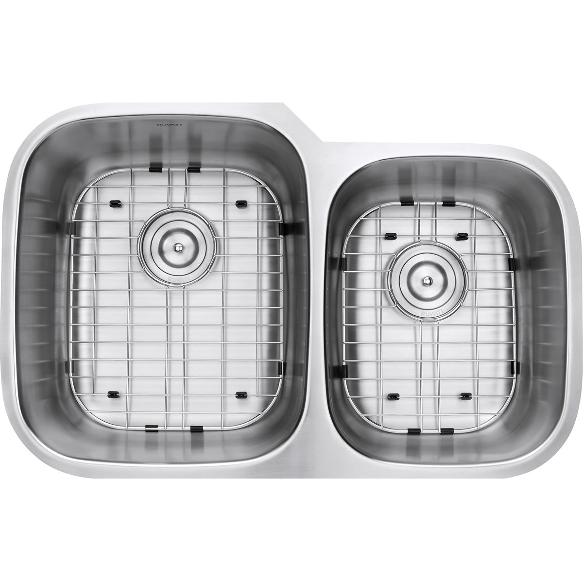 32 - inch Undermount Double Bowl 16 Gauge Stainless Steel Kitchen Sink - BUILDMYPLACE