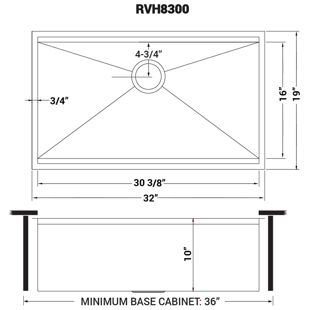 32 - inch Workstation Ledge Undermount 16 Gauge Stainless Steel Kitchen Sink Single Bowl - BUILDMYPLACE