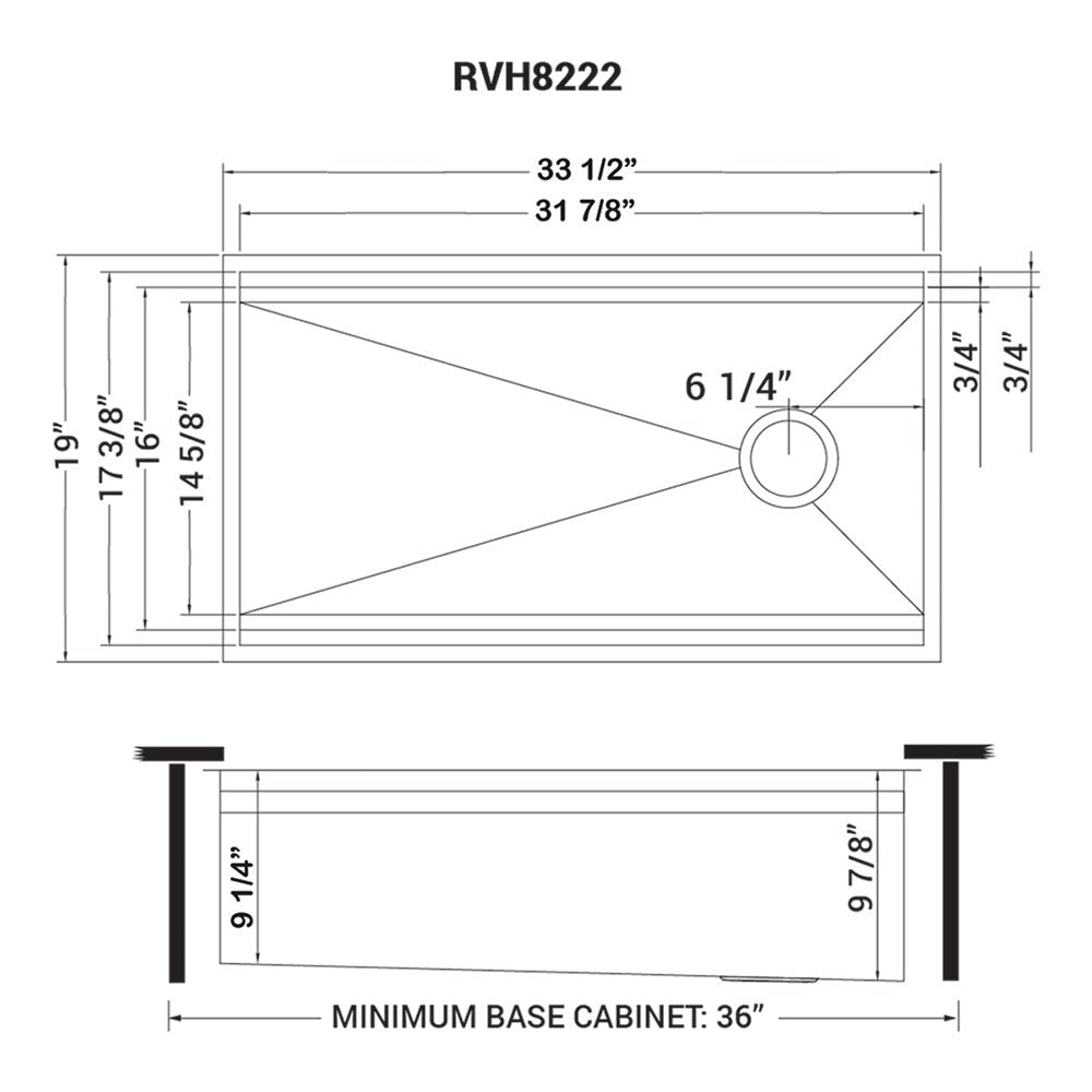 33 - inch Workstation Two - Tiered Ledge Kitchen Sink Undermount 16 Gauge Stainless Steel - BUILDMYPLACE