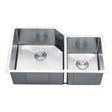 33" Undermount 16 Gauge Double Bowl Kitchen Sink - BUILDMYPLACE