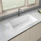 33 x 19 inch Granite Composite Undermount Single Bowl Kitchen Sink - BUILDMYPLACE