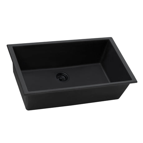 33 x 19 inch Granite Composite Undermount Single Bowl Kitchen Sink - BUILDMYPLACE