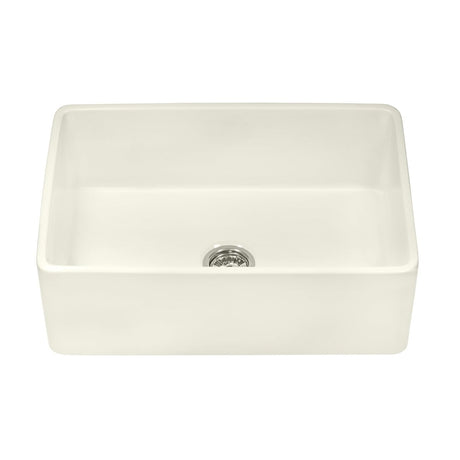 33 x 20 inch Fireclay Reversible Farmhouse Apron - Front Kitchen Sink Single Bowl - BUILDMYPLACE