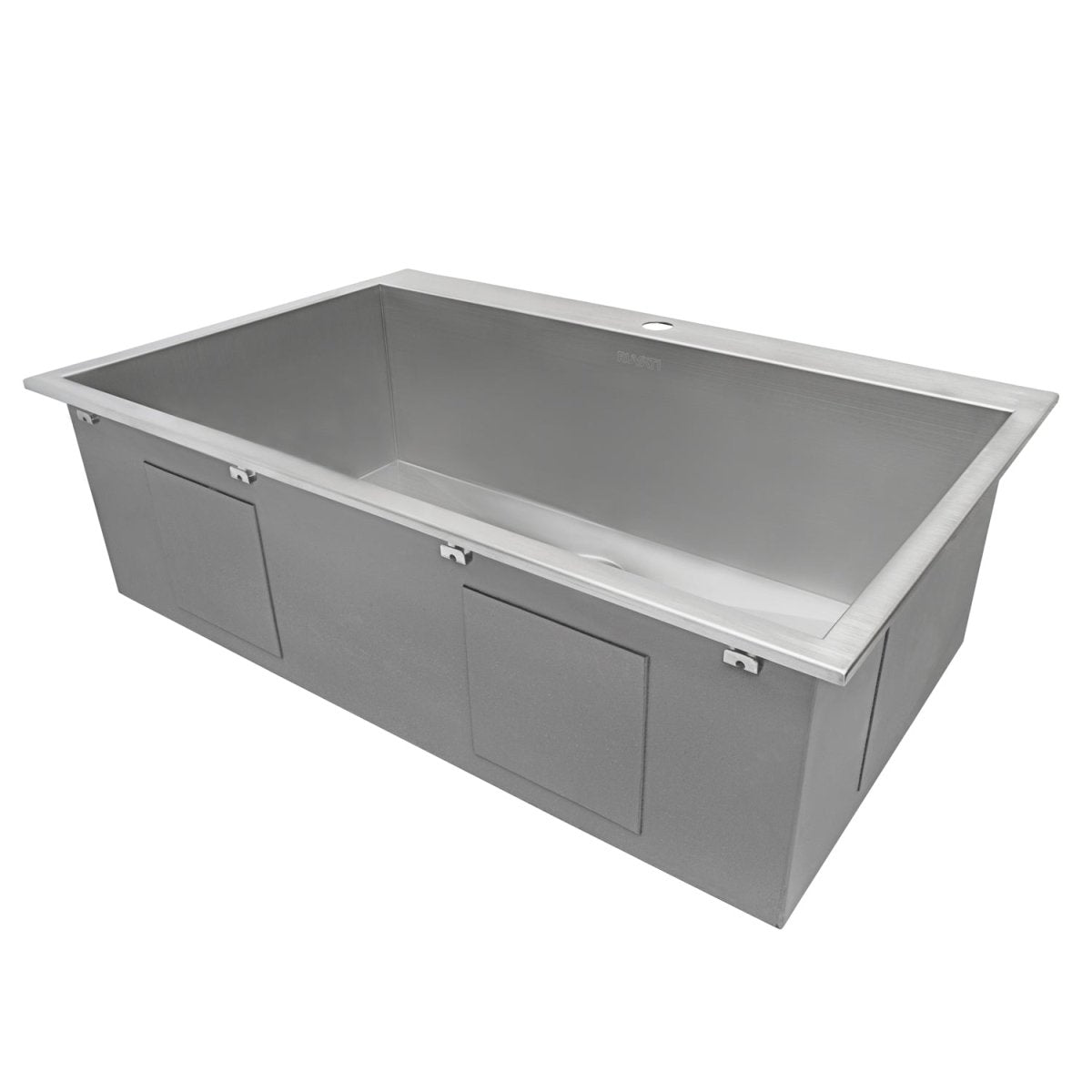 33 x 22 Drop - in Topmount 16 Gauge Zero Radius Stainless Steel Kitchen Sink Single Bowl - BUILDMYPLACE