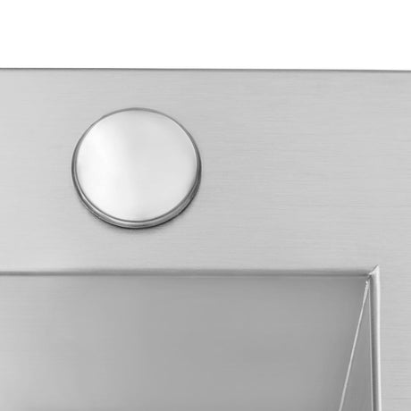 33 x 22 Drop - in Topmount 16 Gauge Zero Radius Stainless Steel Kitchen Sink Single Bowl - BUILDMYPLACE