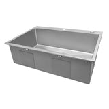 33 x 22 inch Drop - in Tight Radius 16 Gauge Stainless Steel Topmount Kitchen Sink Single Bowl - BUILDMYPLACE