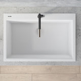 33 x 22 inch Drop - in Topmount Granite Composite Single Bowl Sink - BUILDMYPLACE