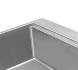 33 x 22 inch Workstation Ledge Drop - in Tight Radius 16 Gauge Stainless Steel Kitchen Sink Single Bowl - BUILDMYPLACE