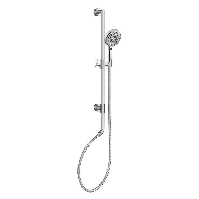 33X1X5 Bathroom Shower System - Slide Bar with Multi Function Hand Shower - 10 Years Warranty - BUILDMYPLACE