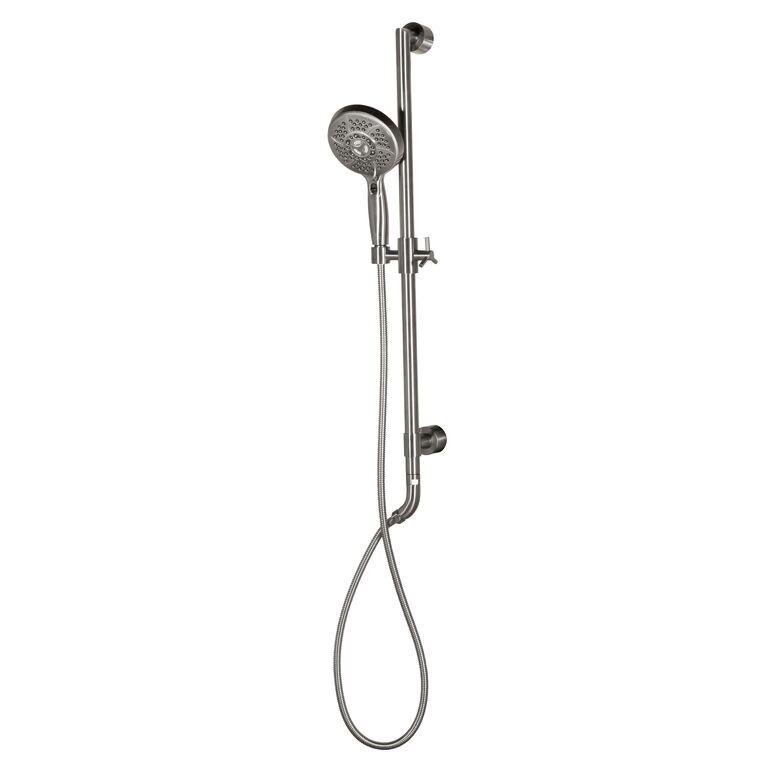 33X1X5 Bathroom Shower System - Slide Bar with Multi Function Hand Shower - 10 Years Warranty - BUILDMYPLACE