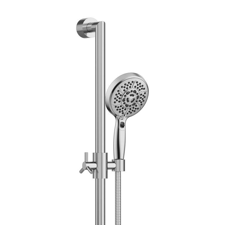 33X1X5 Bathroom Shower System - Slide Bar with Multi Function Hand Shower - 10 Years Warranty - BUILDMYPLACE