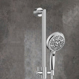 33X1X5 Bathroom Shower System - Slide Bar with Multi Function Hand Shower - 10 Years Warranty - BUILDMYPLACE