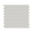 3/4 In Penny Round Soho Halo Grey Matte Glazed Porcelain Mosaic - BUILDMYPLACE