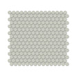 3/4 In Penny Round Soho Soft Sage Matte Glazed Porcelain Mosaic - BUILDMYPLACE