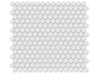 3/4 In Penny Round Soho Vintage Grey Matte Glazed Porcelain Mosaic - BUILDMYPLACE