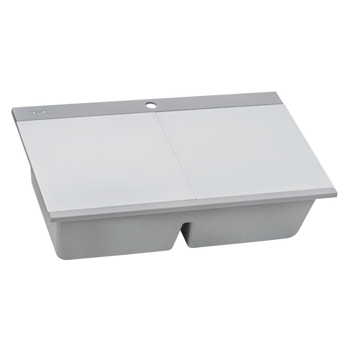 34 inch Topmount Workstation Ledge Granite Composite Kitchen Sink - BUILDMYPLACE