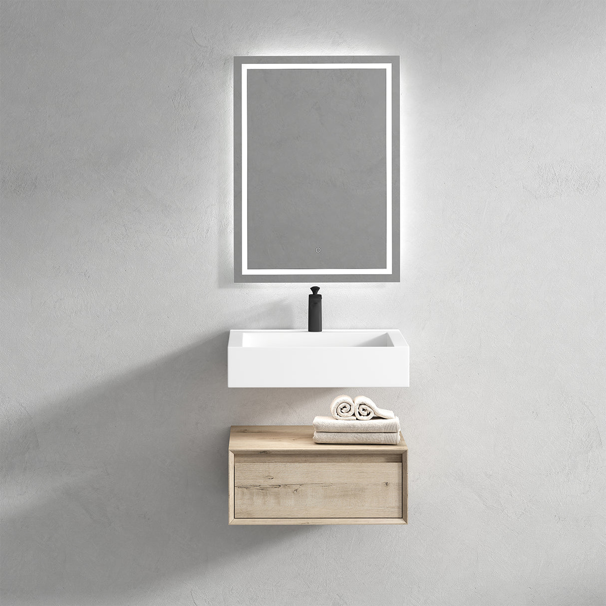 Alysa 24" Floating Bathroom Vanity Set with FLX16 Acrylic Sink