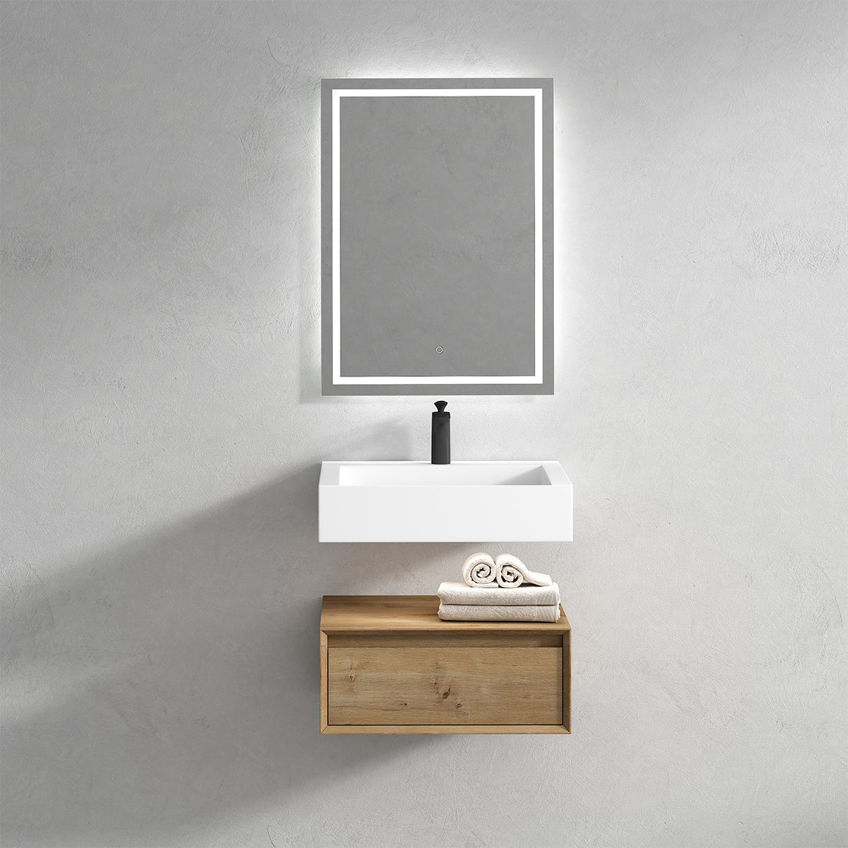 Alysa 24" Floating Bathroom Vanity Set with FLX16 Acrylic Sink