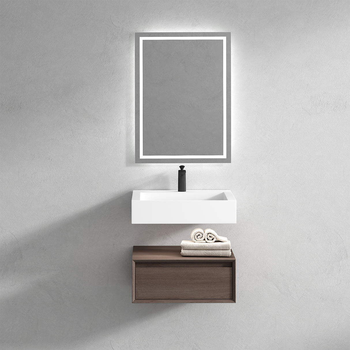 Alysa 24" Floating Bathroom Vanity Set with FLX16 Acrylic Sink