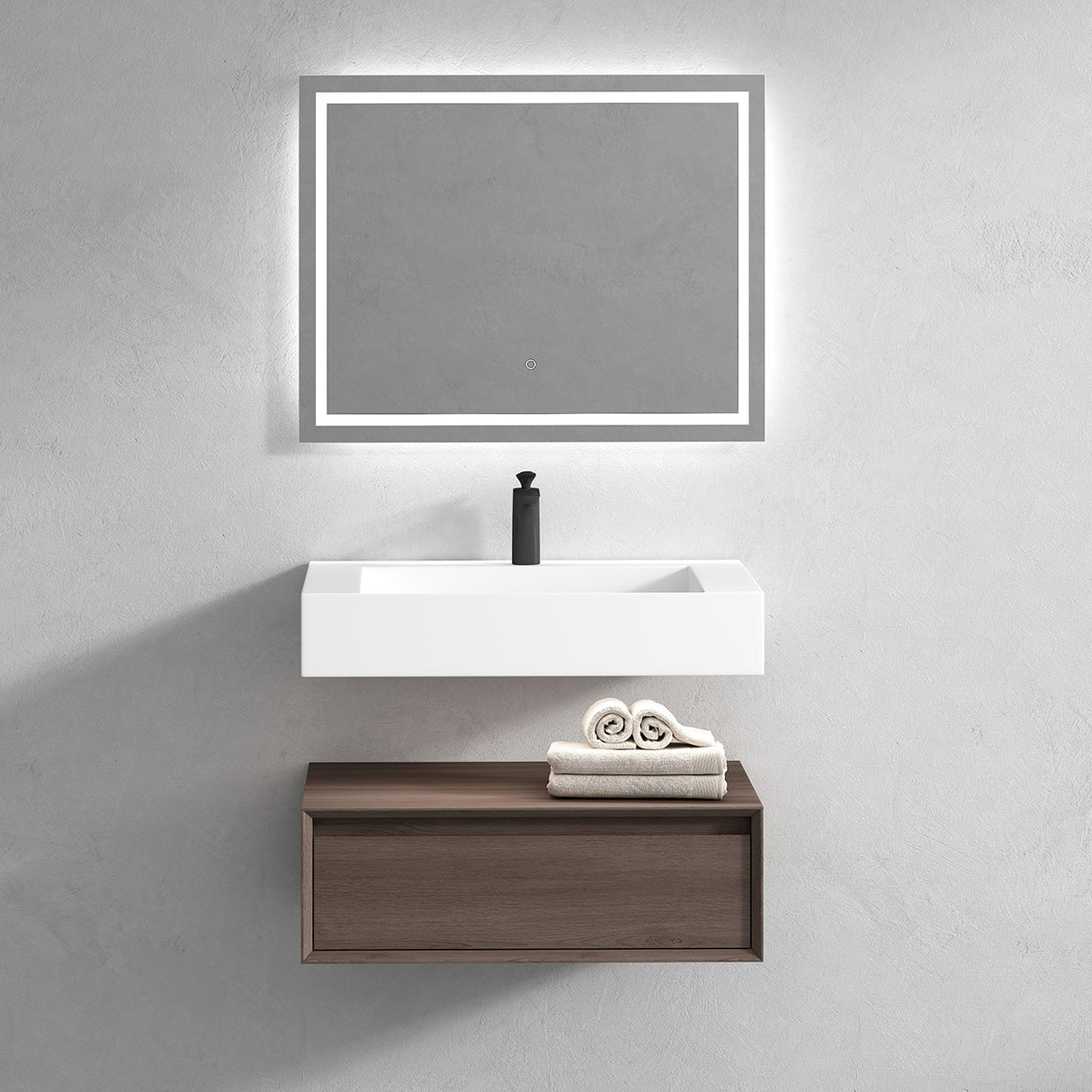 Alysa 30" Floating Bathroom Vanity Set with FLX16 Acrylic Sink