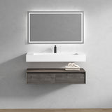 Alysa 48" Floating Bathroom Vanity Set with FLX16 Acrylic Single Sink Top