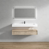 Alysa 60" Floating Bathroom Vanity Set with FLX16 Acrylic Single Sink Top