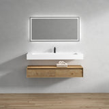 Alysa 60" Floating Bathroom Vanity Set with FLX16 Acrylic Single Sink Top