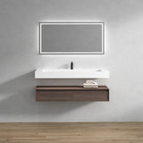 Alysa 60" Floating Bathroom Vanity Set with FLX16 Acrylic Single Sink Top