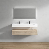 Alysa 60" Floating Bathroom Vanity Set with FLX16 Acrylic Sink/Double Faucet Hole