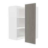 36 High Square Corner Wall Cabinet | Matrix Silver | 24"W x 36"H x 12"D - BUILDMYPLACE