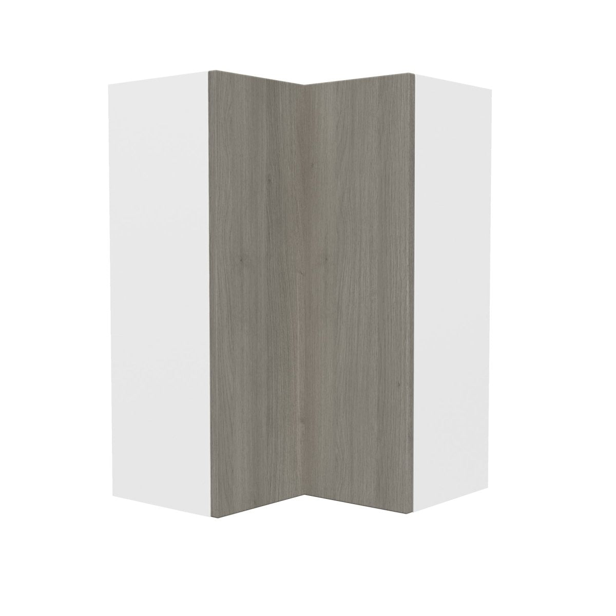 36 High Square Corner Wall Cabinet | Matrix Silver | 24"W x 36"H x 12"D - BUILDMYPLACE