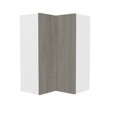 36 High Square Corner Wall Cabinet | Matrix Silver | 24"W x 36"H x 12"D - BUILDMYPLACE