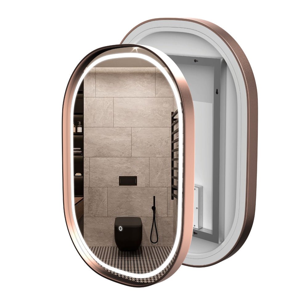 36 in. x 48 in. LED Lighted Bathroom Vanity Mirror, Anti - Fog, CRI 90+, Adjustable Color Temperature & Remembrance, Lighted Makeup Mirrors, Neu - U Style - BUILDMYPLACE