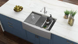 36 - inch Apron - front Workstation Farmhouse Kitchen Sink 16 Gauge Stainless Steel Single Bowl - BUILDMYPLACE