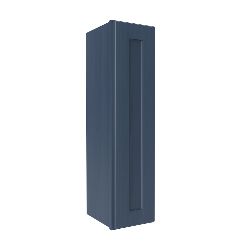 36 inch Wall Cabinet - 09W x 36H x 12D - Blue Shaker Cabinet - RTA
