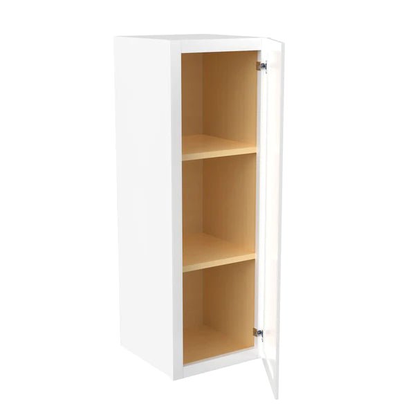 36 inch Wall Cabinet - 12W x 36H x 12D - Aria White Shaker - BUILDMYPLACE