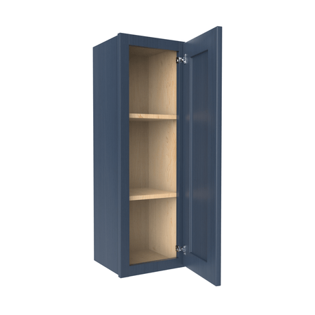 36 inch Wall Cabinet - 12W x 36H x 12D - Blue Shaker Cabinet - BUILDMYPLACE