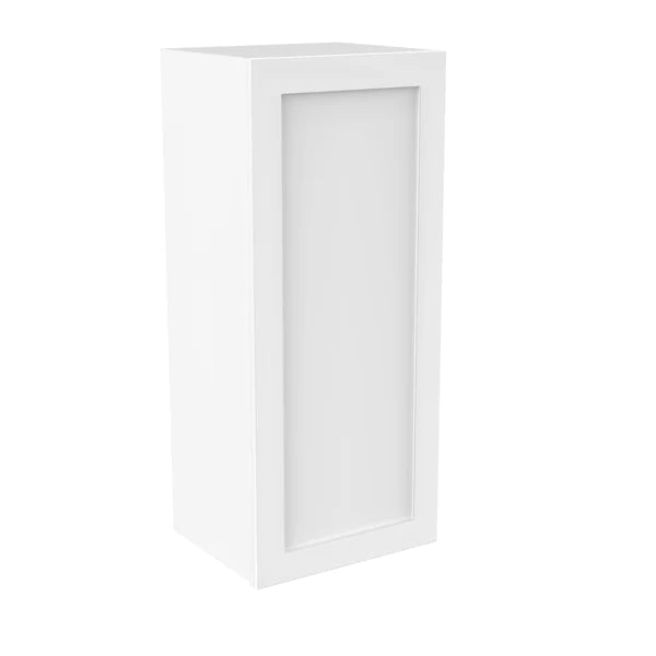 36 inch Wall Cabinet - 15W x 36H x 12D - Aria White Shaker - BUILDMYPLACE