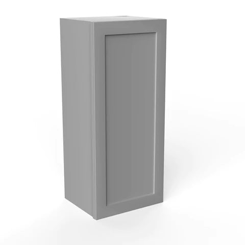 36 inch Wall Cabinet - 15W x 36H x 12D - Grey Shaker Cabinet - BUILDMYPLACE