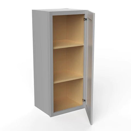 36 inch Wall Cabinet - 15W x 36H x 12D - Grey Shaker Cabinet - BUILDMYPLACE